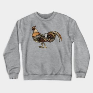 Wooden Rooster Crewneck Sweatshirt